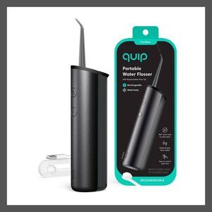 quip -  Rechargeable Cordless Metal Water Flosser - B Black